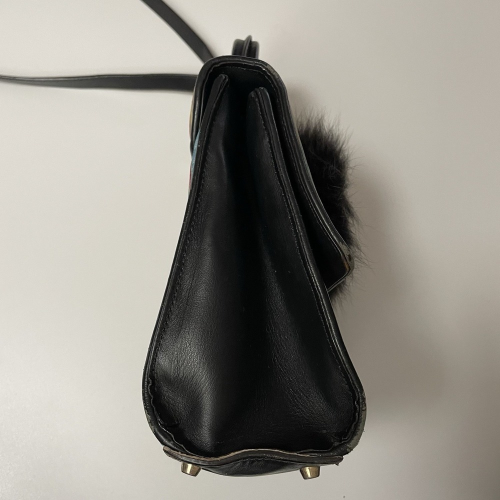 Les Petits Joueurs Rainbow Stripe Mini Crossbody Bag Grunge Distressed‎ B25 - Picture 9 of 16